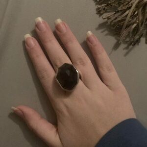 black onyx statement ring